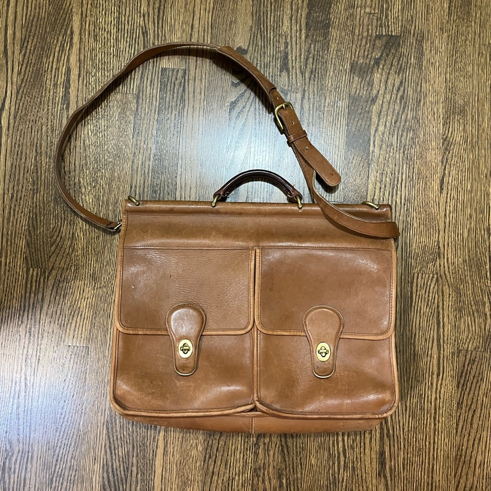Vintage Coach Kensington Briefcase #5279 Tan